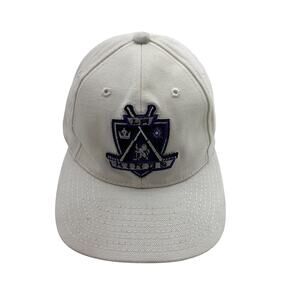 Vintage Puma LA Kings Hat Cap Black Purple Logo Hockey NHL One Size Fits All